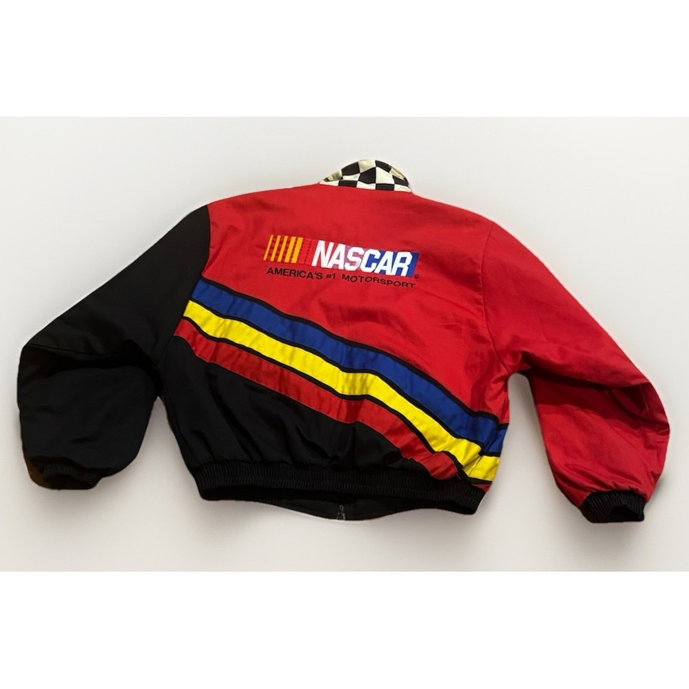 Vintage 90s NASCAR Racing Jacket XL Jeff Gordon JHD Made In USA Bomber Rare